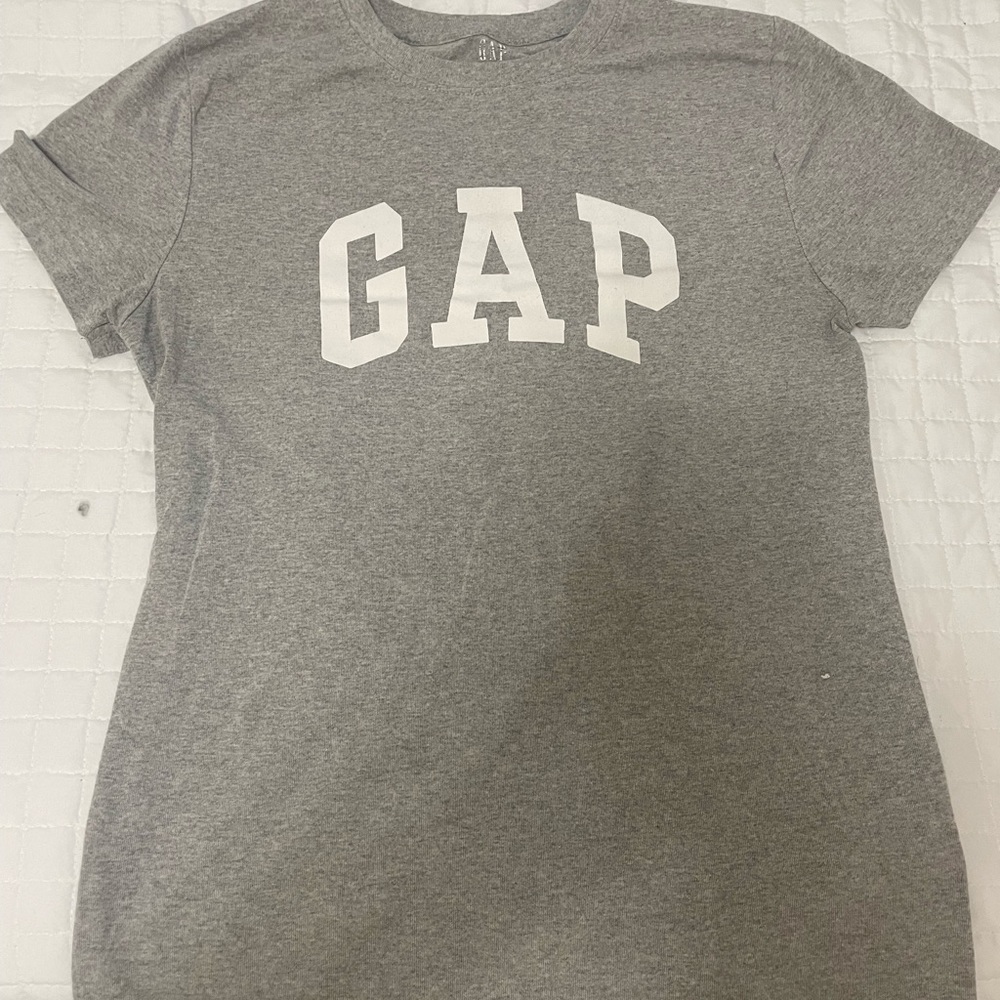 GAP Women's Heather Gray Logo Tee